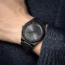 Morden Arab black analog watch for men