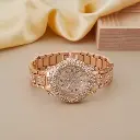 Primium round Dail Rose gold analog watch for women