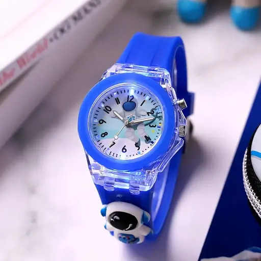 Astronauts 3d cartoon design analog watch for kids
